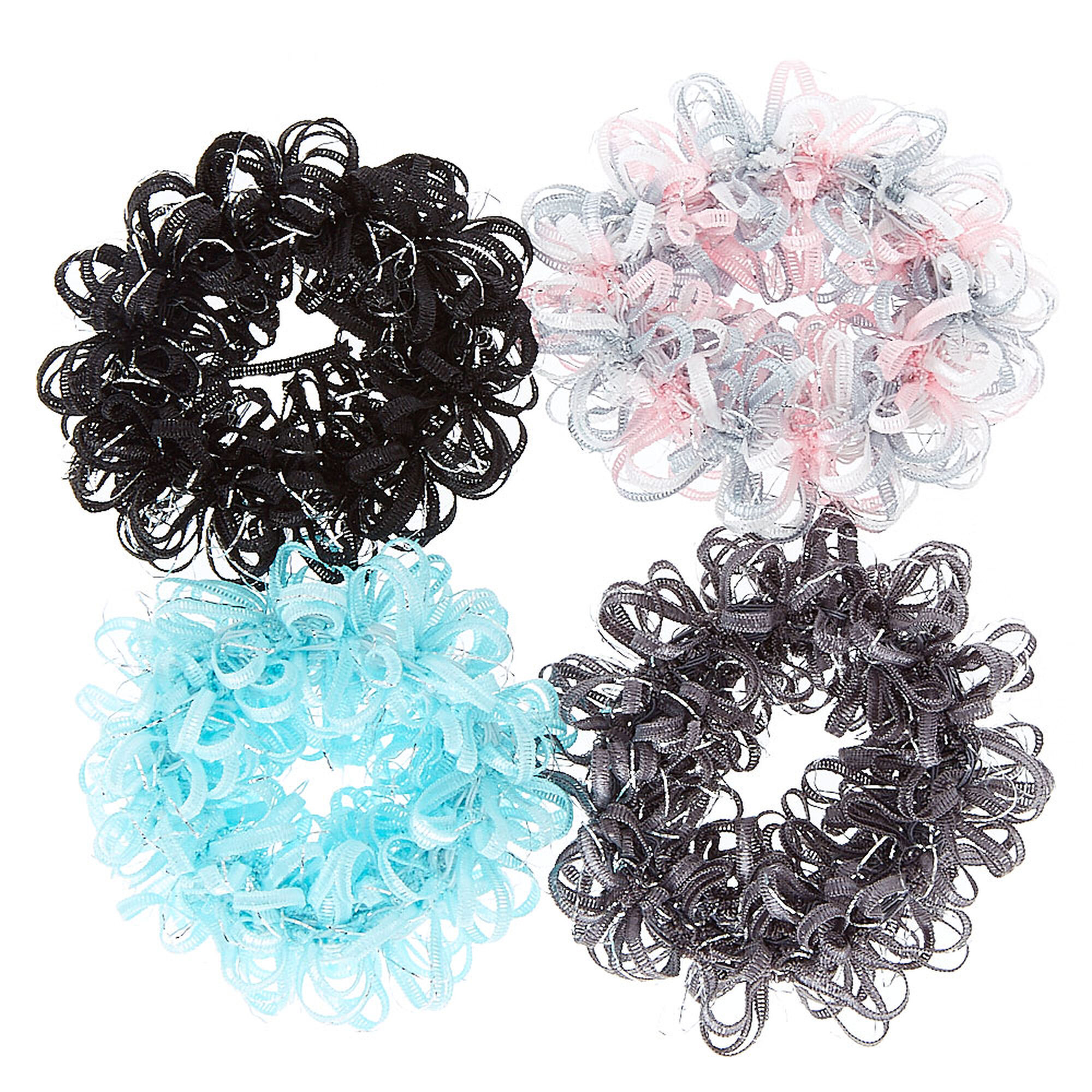 Minty Fresh Looped Ribbon Hair Scrunchies 4 Pack Icing Us