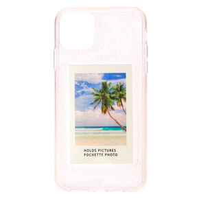 Clear Glitter Instax Mini Pocket Protective Phone Case - Fits iPhone&reg; 11,