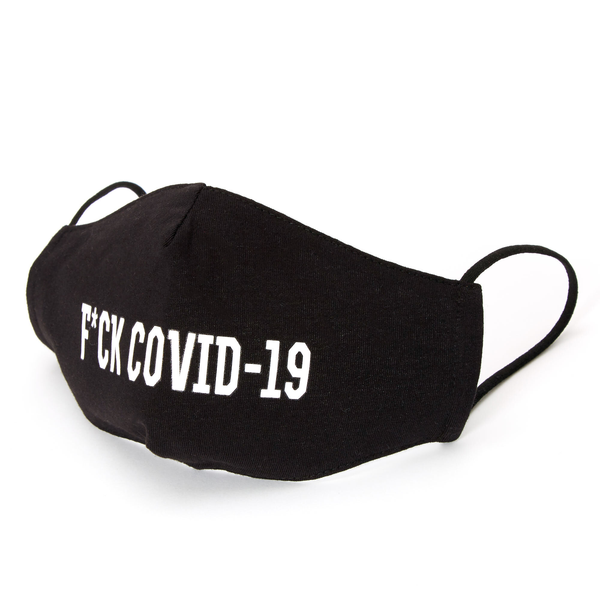 Cotton Black F Ck Covid 19 Face Mask Adult Icing Us