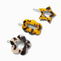 Mixed Design Tortoiseshell Hair Clips - 3 Pack,