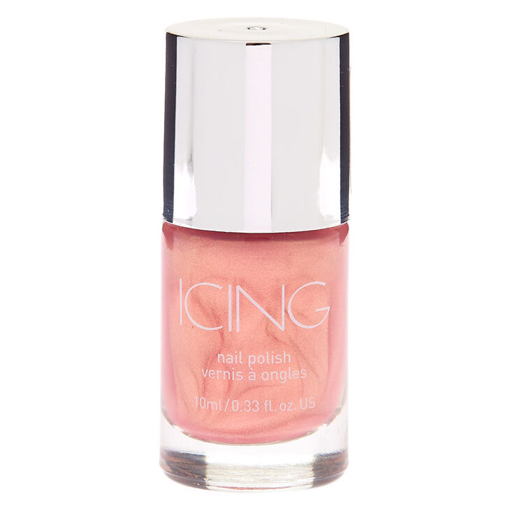 Iridescent Nail Polish - Rose Gold Pink,
