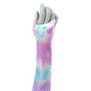 Tie Dye Arm Warmers - Pink and blue,