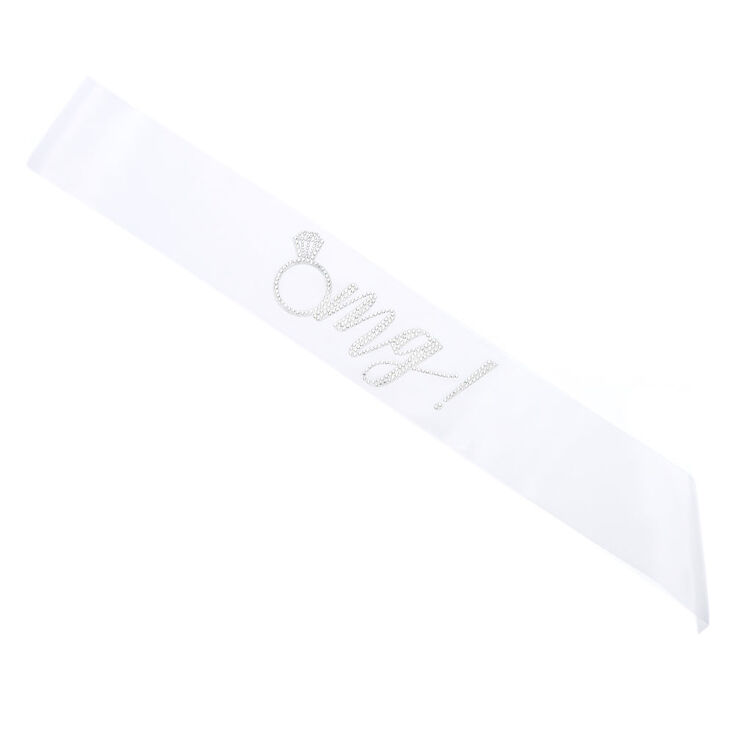 Omg Bridal Sash - White,