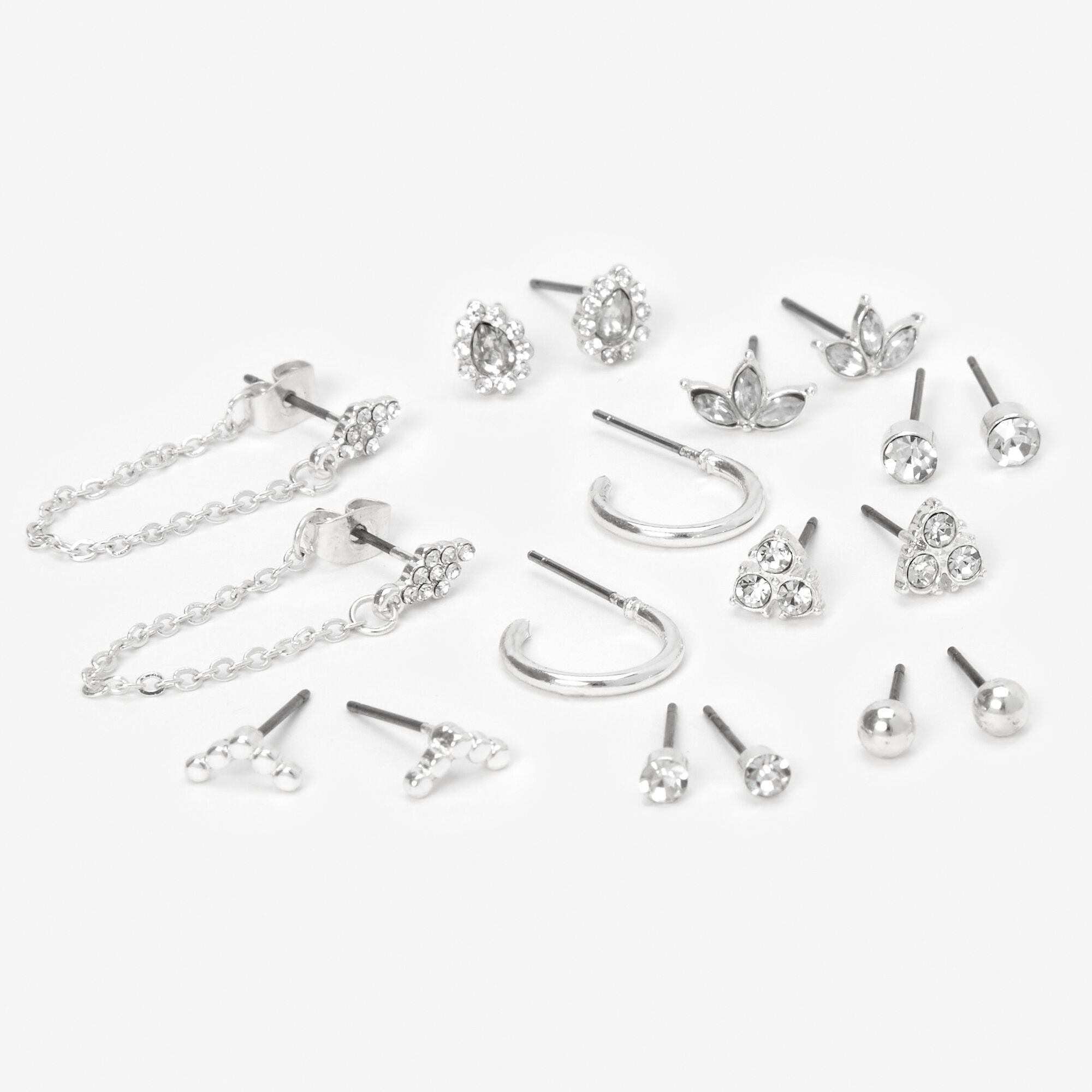 Icing Sterling Silver Earring Back Replacements - 12 Pack