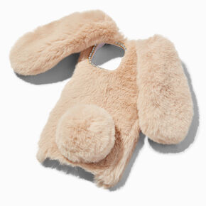 Furry Tan Bunny Protective Phone Case - Fits iPhone&reg; 13/14/15,