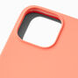 Solid Coral Silicone Phone Case - Fits iPhone&reg; 13 Pro,
