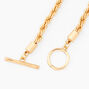 Gold Toggle Rope Chain Bracelet,