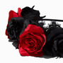 Red &amp; Black Roses Headband,