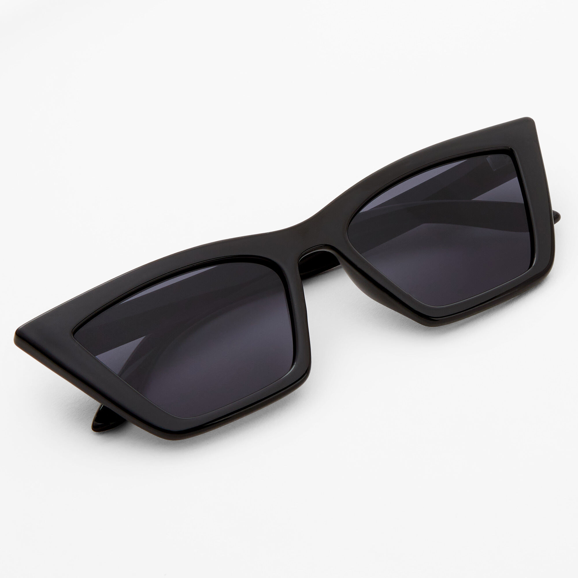 Black Square Retro Cat Eye Sunglasses Icing US