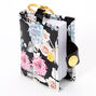 Floral Mini Diary Keychain - Black,