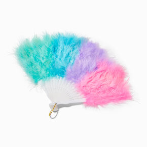 Bright Pastel Feather Fan,