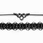 Black Lace &amp; Snake Choker Necklaces - 2 Pack,