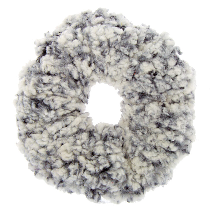 Teddy Hair Scrunchie - Black,