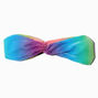Rainbow Pleated Knotted Headwrap,