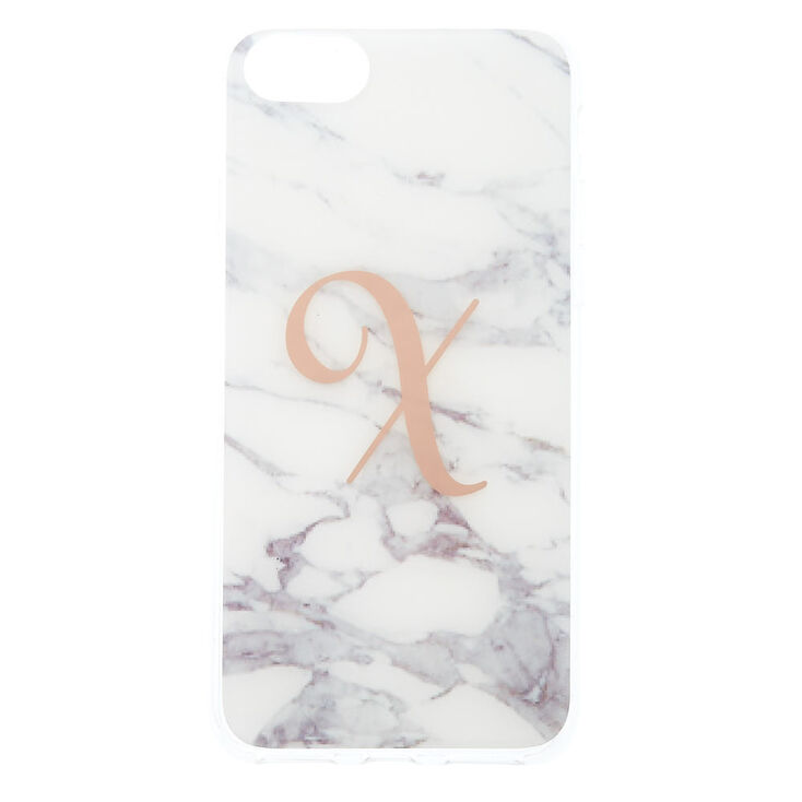 Marble X Initial Phone Case - Fits iPhone 6/7/8,