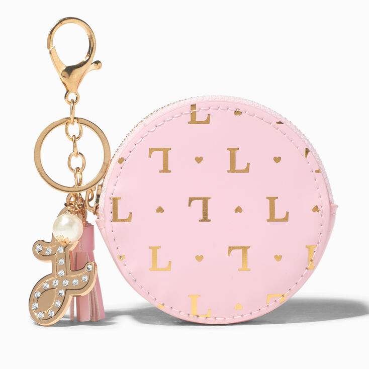 Golden Initial Coin Purse - L,