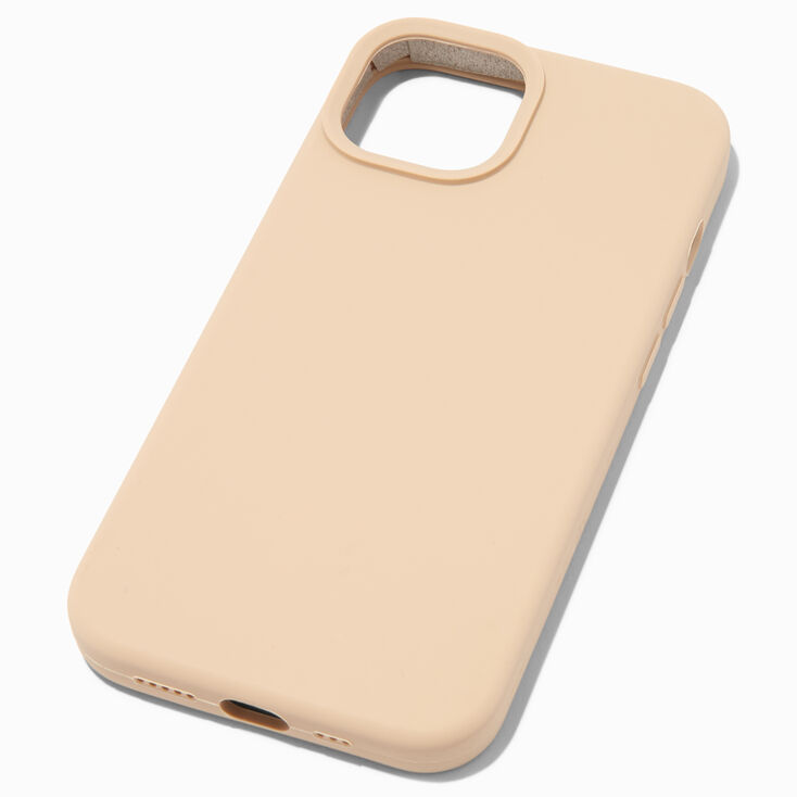 Solid Taupe Silicone Phone Case - Fits iPhone&reg; 13/14 Pro,