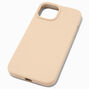 Solid Taupe Silicone Phone Case - Fits iPhone&reg; 13/14 Pro,