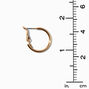 Gold 20MM Tube Hoop Earrings,