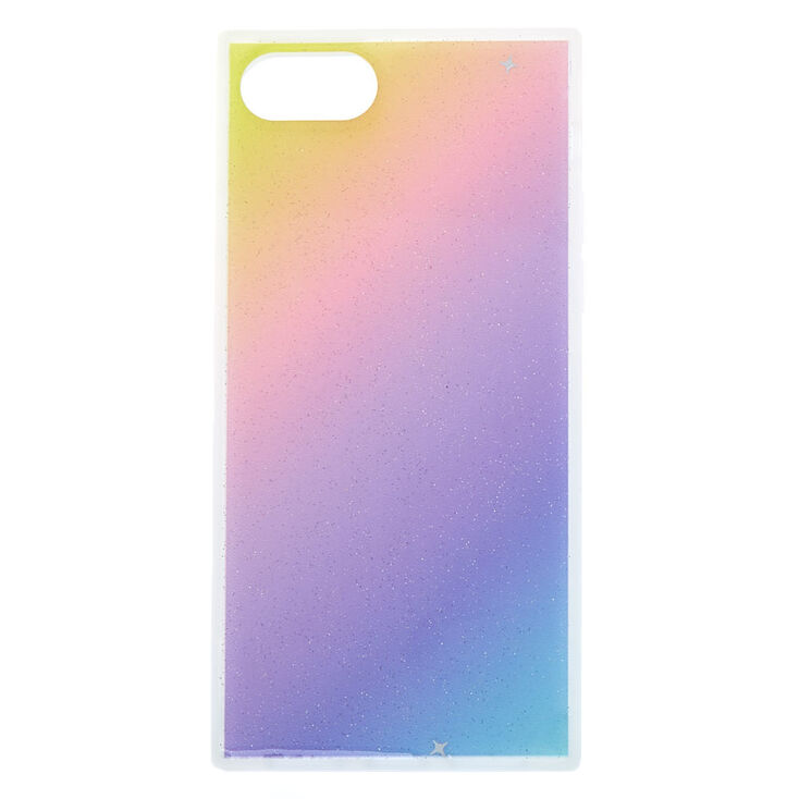 Pastel Glitter Square Phone Case,