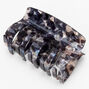 Medium Thick Marble Hair Claw - Black,