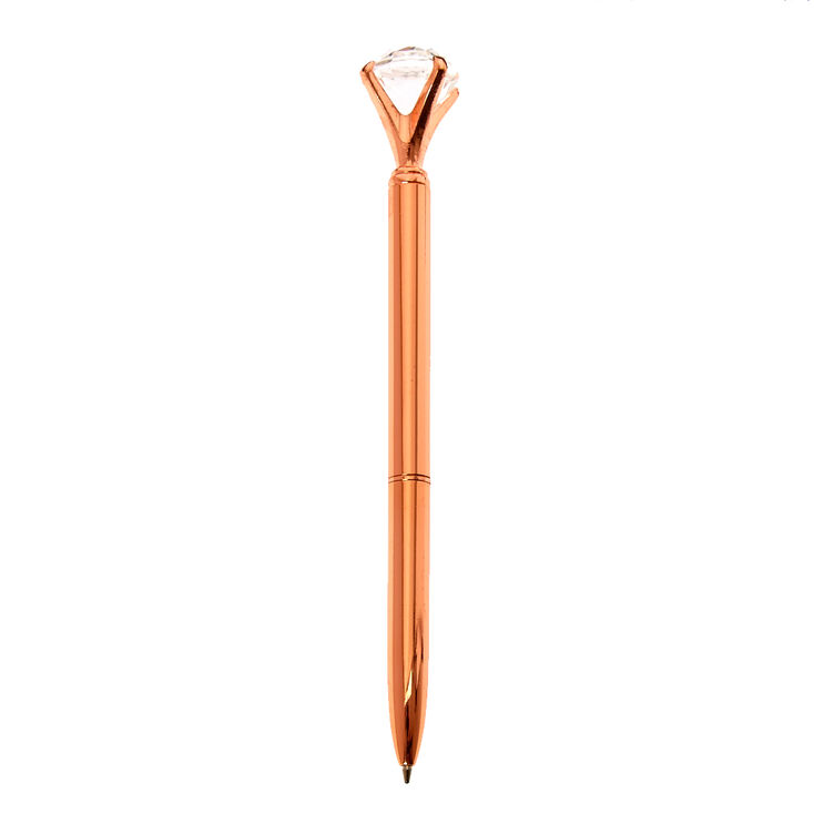 Rose Gold Diamond Top Pen,