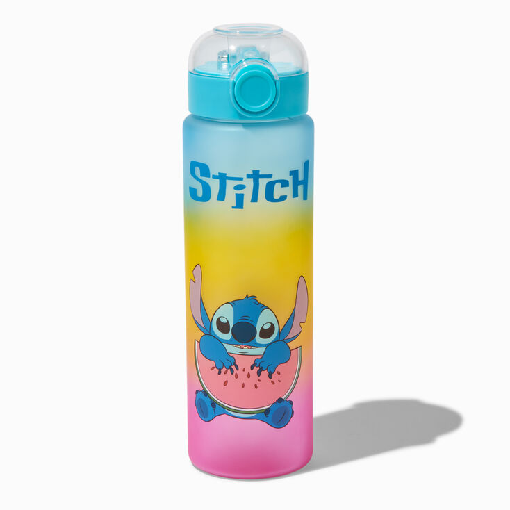 Disney Stitch Icing Exclusive Foodie Rainbow Ombr&eacute; Water Bottle,