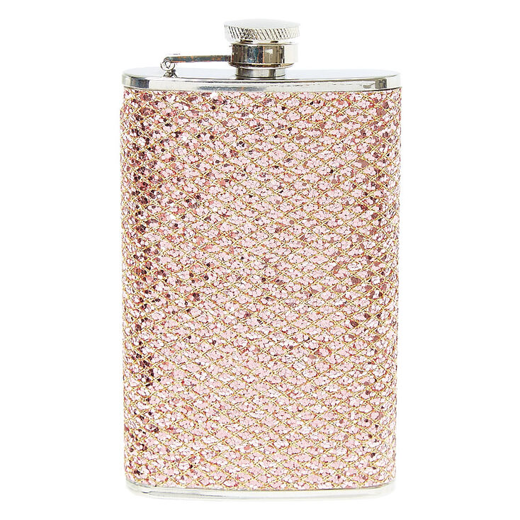 Rose Gold Sequin Flask,