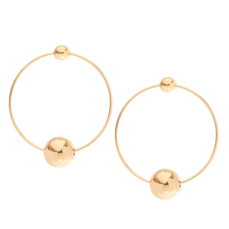 Gold Ball Hoop Earrings Icing Us Gold Ball Hoop Earrings
