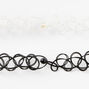 Best Friends Yin Yang Black &amp; White Tattoo Choker Necklaces - 2 Pack,