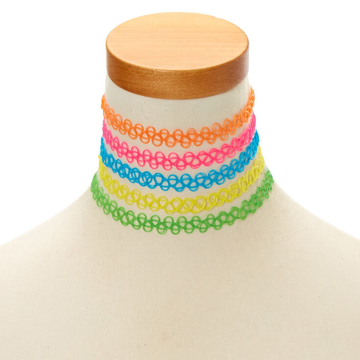 Neon Tattoo Choker Set,