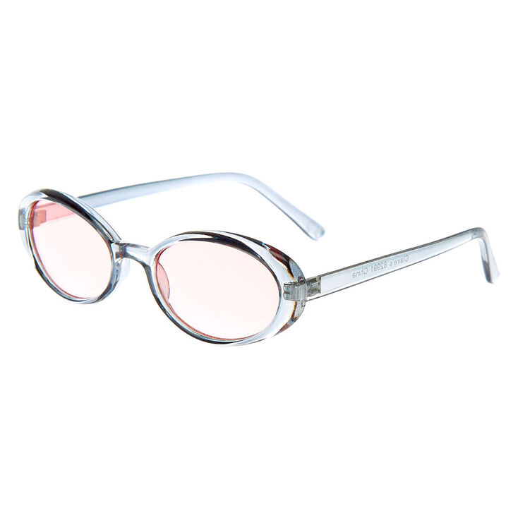 Oval Sunglasses - Blue,