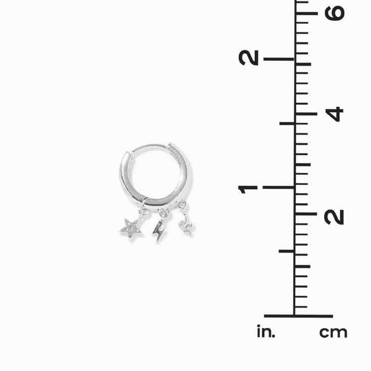 Silver 18G Celestial Cartilage Clicker Earring,