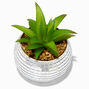 Disco Ball Planter With Faux Succulent,