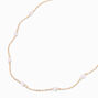 Gold &amp; Pearl Choker Necklace,