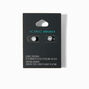 Icing Select Sterling Silver Platinum 5MM Round Cubic Zirconia Stud Earrings,
