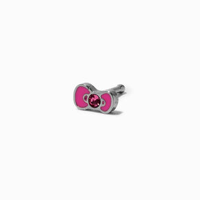 Hello Kitty&reg; Enamel Bow 20G Nose Stud,