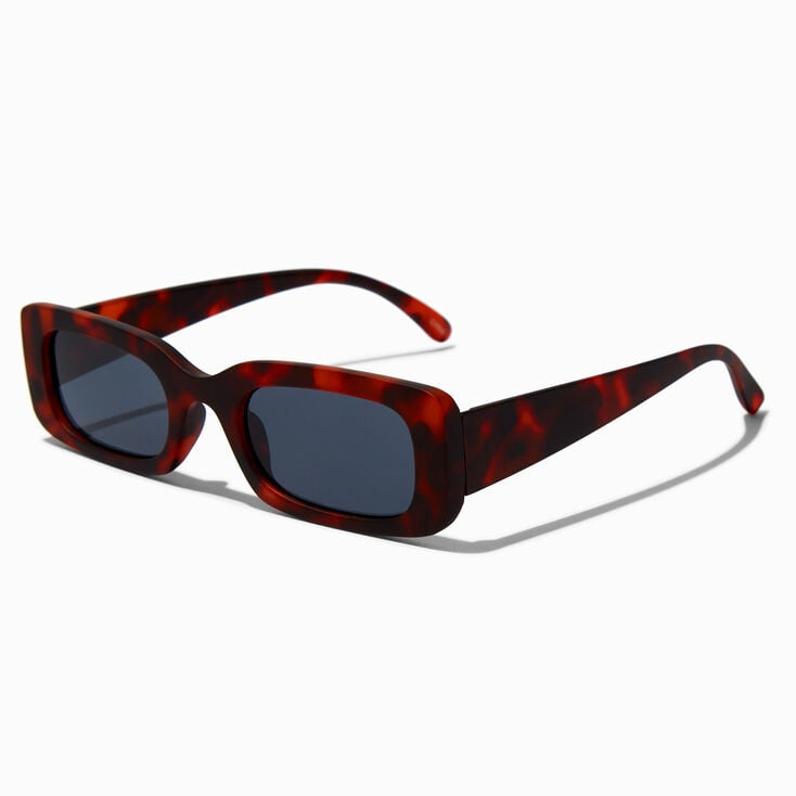 Tortoiseshell Rectangular Sunglasses,