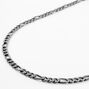 Hematite Figaro 20&quot; Chain Link Necklace,