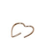 Sterling Silver 22G Heart Rook Clicker Hoop Earring,