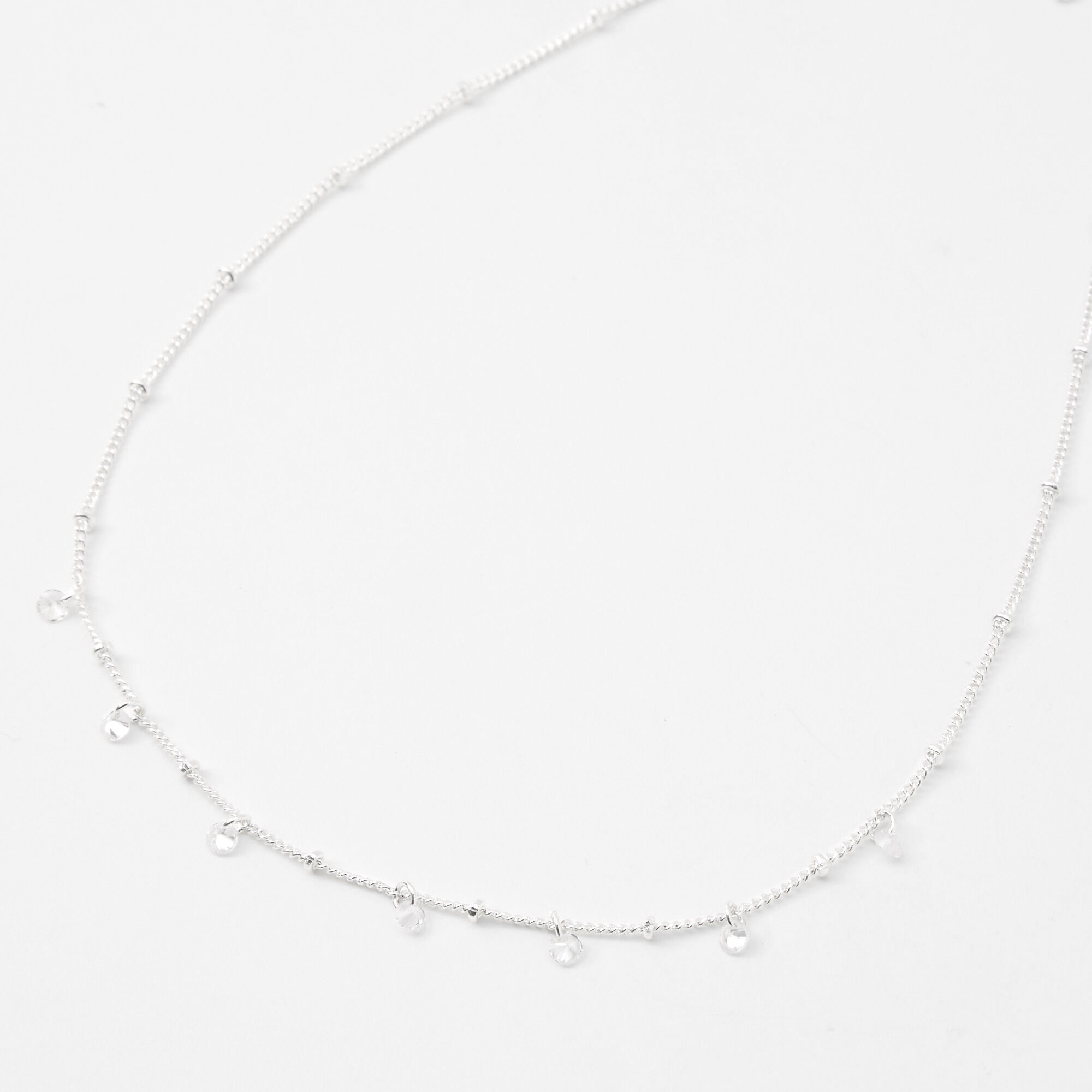 Silver beaded best sale choker