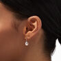 White 8MM Pearl Drop Earrings,
