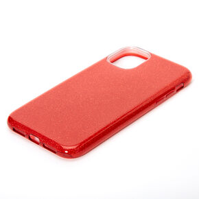 Red Glitter Protective Phone Case - Fits iPhone&reg; 11,