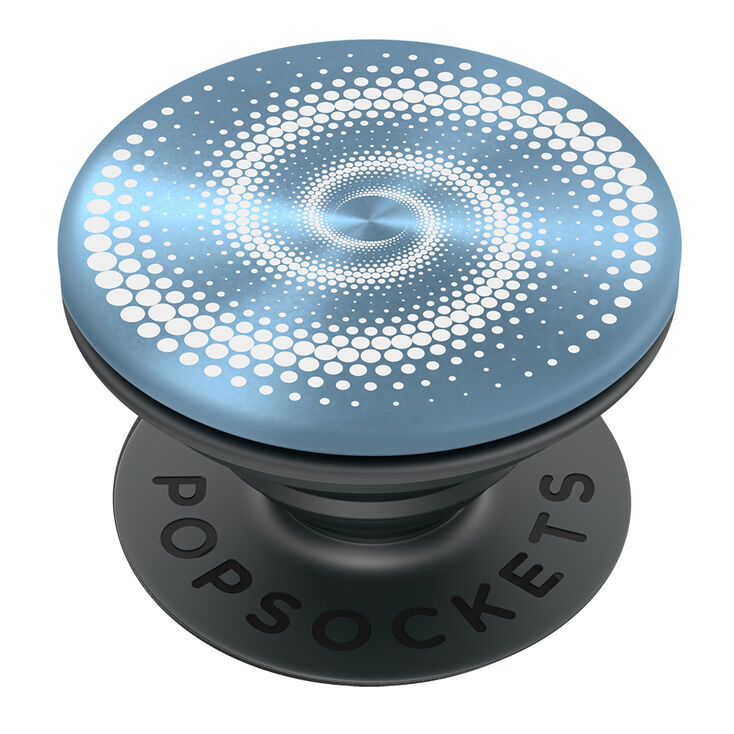 PopSockets Swappable PopGrip - Blue Spiral,
