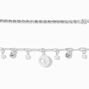 Pearl &amp; Crystal Silver Paperclip Chain Bracelet,