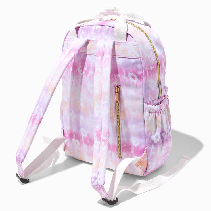 Quilted Nylon Functional Backpack - Tie Dye,