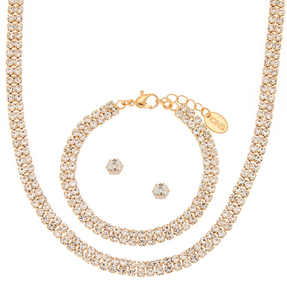 Rhinestone necklace top