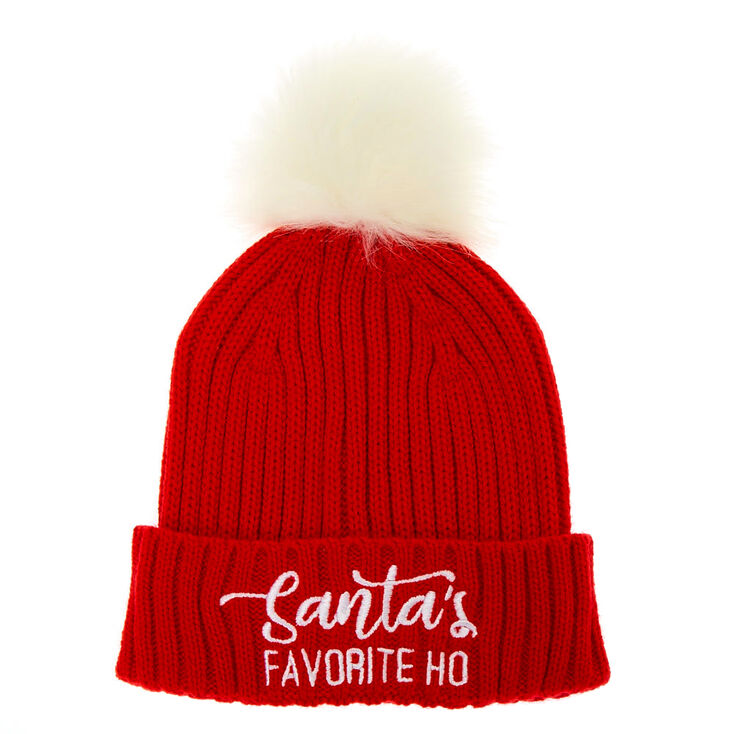 Santa's Favorite Ho Beanie - Red,