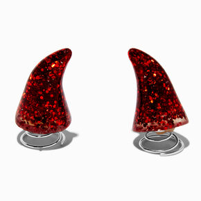 Glitter Devil Horns Hair Spinners - 2 Pack,