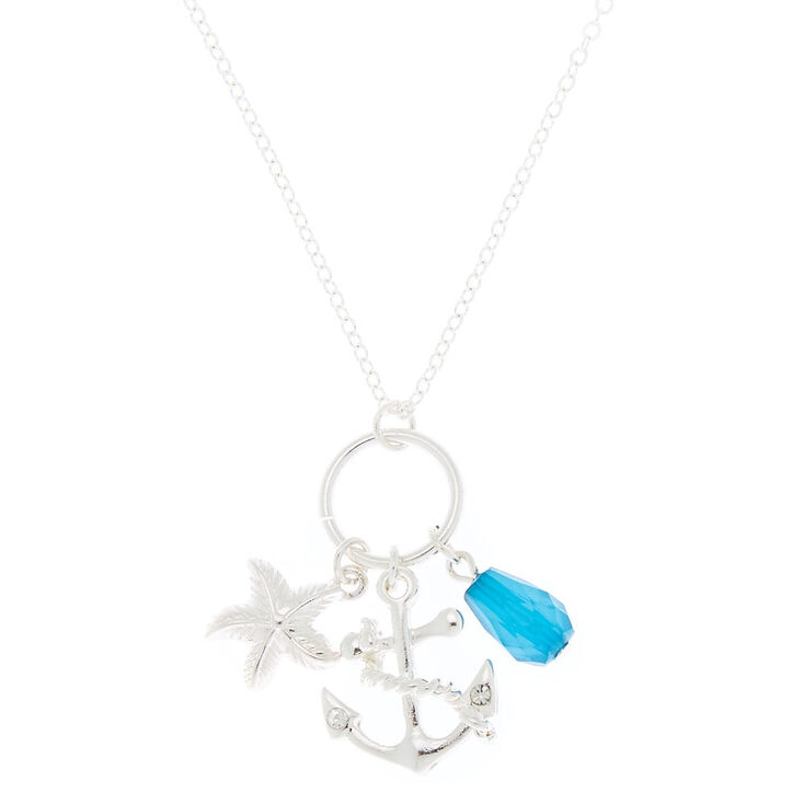 Silver Under the Sea Long Necklace - Turquoise,